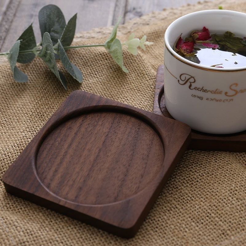 Wooden Coaster Ceremony Tea Cup Placemat