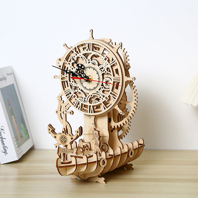 Pirate Ship Clock 3D