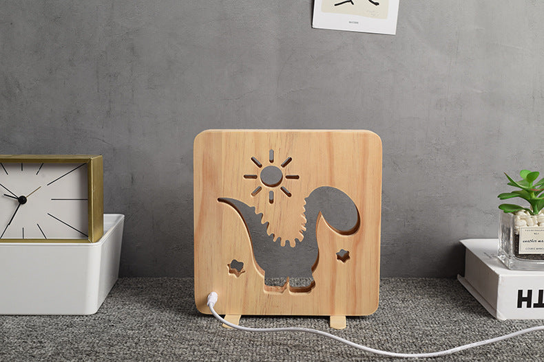 Wooden Night Light Lamp LED
