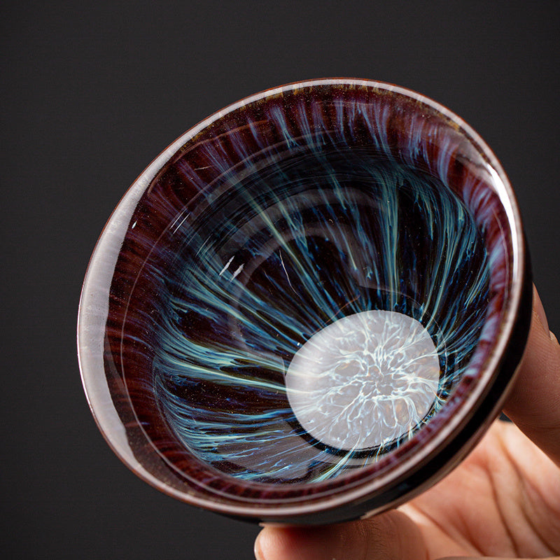 Kiln Change Ceramic Single Kung Fu Tea Bowl