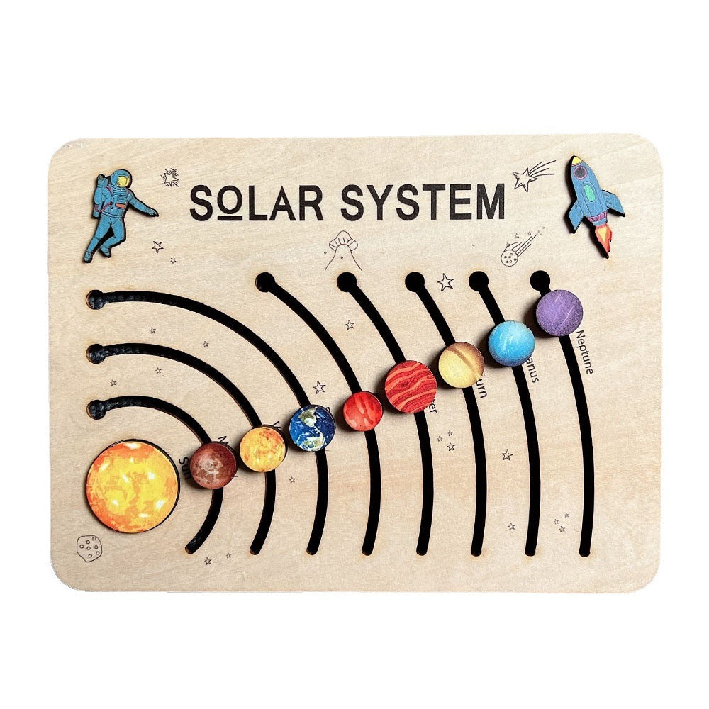 Children's Toys Wooden Puzzle Gift - Solar System
